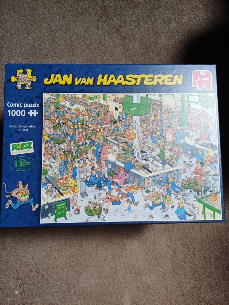 Jan van Haasteren puzzel Poiesz 1000 stukjes - Compleet, Ophalen of Verzenden, Meer dan 50 stukjes, Gebruikt, 6 jaar of ouder