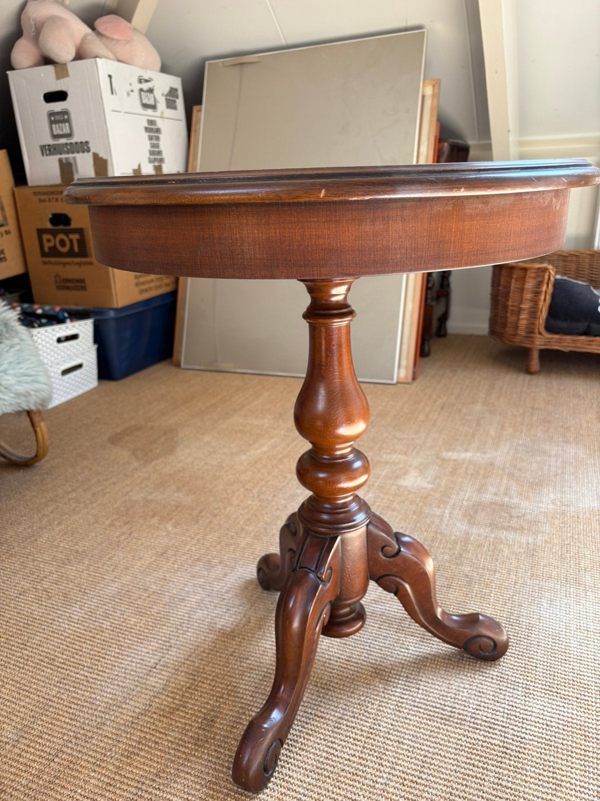 Houten vintage tafeltje, Ophalen