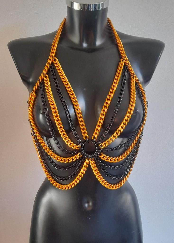 Kettingtopje van ChiqRet, Maat 38/40 (M), Nieuw, Oranje, Ophalen of Verzenden