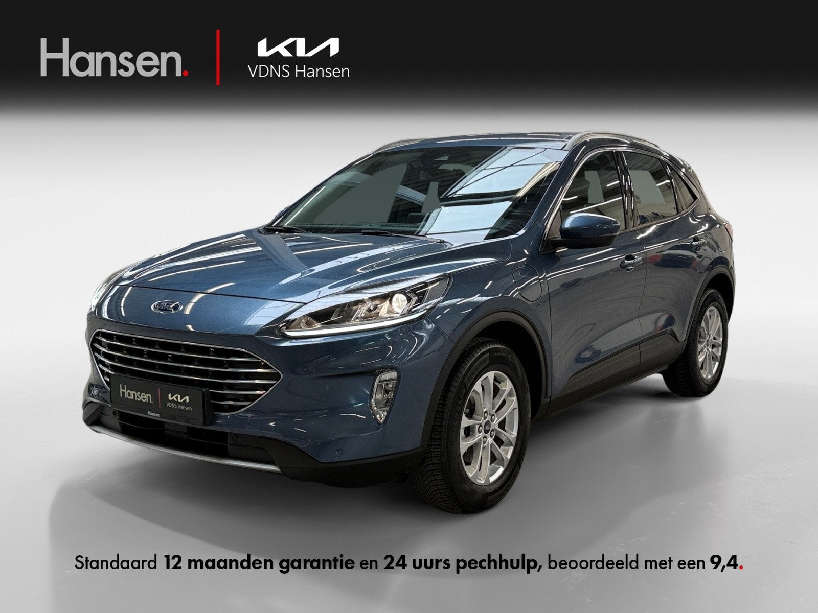 Ford Kuga 2.5 PHEV Titanium I Stoelverwarming I Camera I Nav, Auto's, Ford, Gebruikt, Zwart, 4 cilinders, Blauw