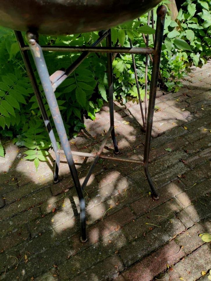 Vintage ,Solide standaard voor waterschaal, pot plant beeld, Tuin en Terras, Ophalen of Verzenden, Kunststof