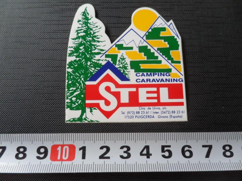 sticker Spanje STEL Camping Caravaning  GJ079, Ophalen, Zo goed als nieuw