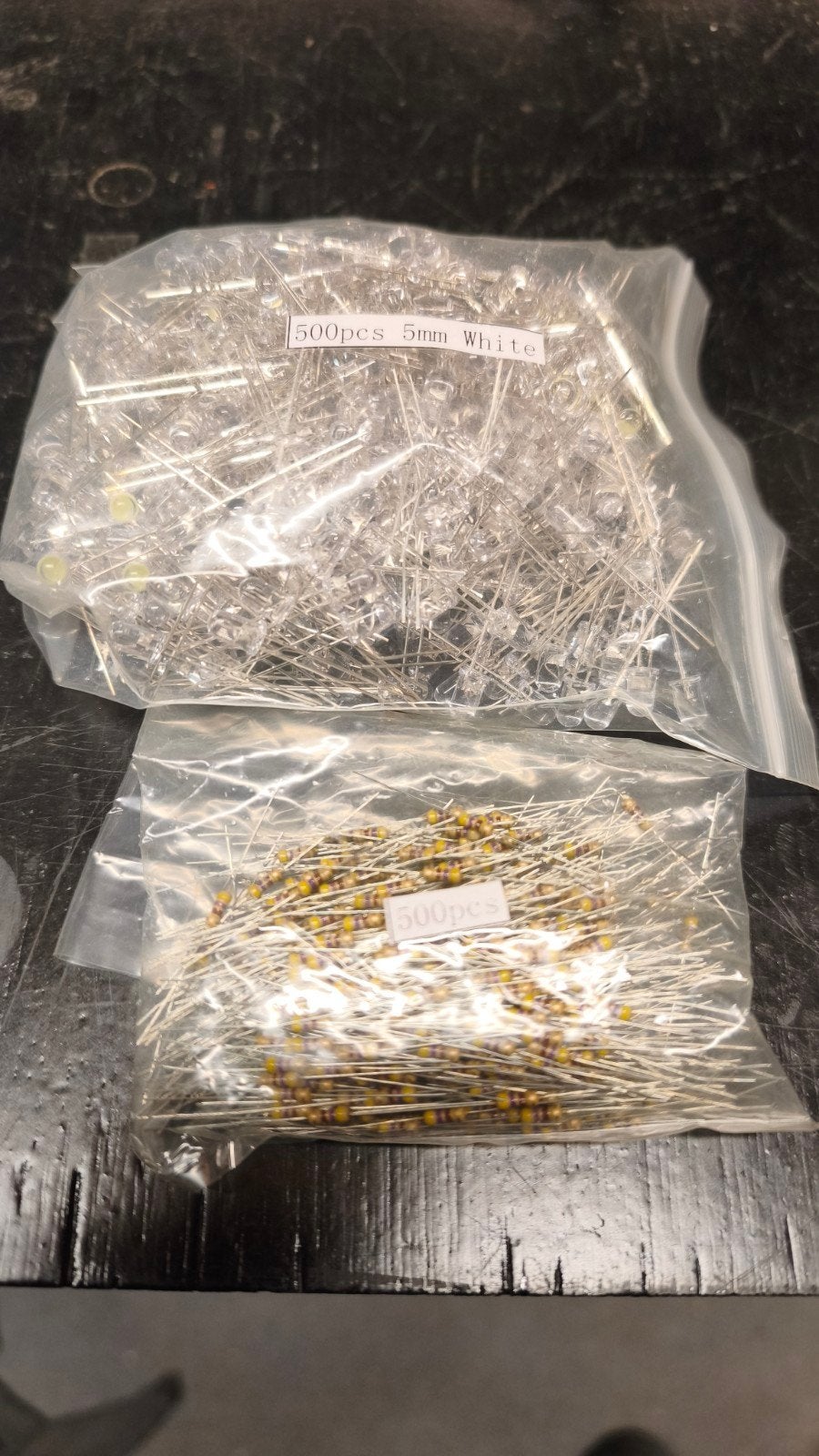 witte LED 5mm nieuw 500 stuks, Ophalen of Verzenden, Nieuw