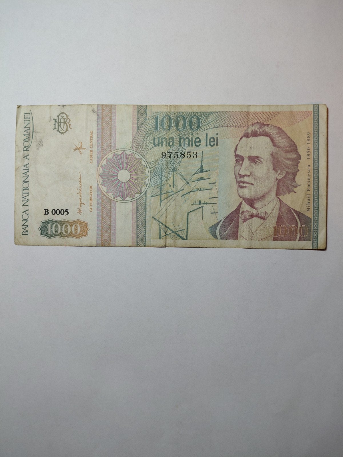 Roemenië 1000 lei 1991, Ophalen of Verzenden, Overige landen