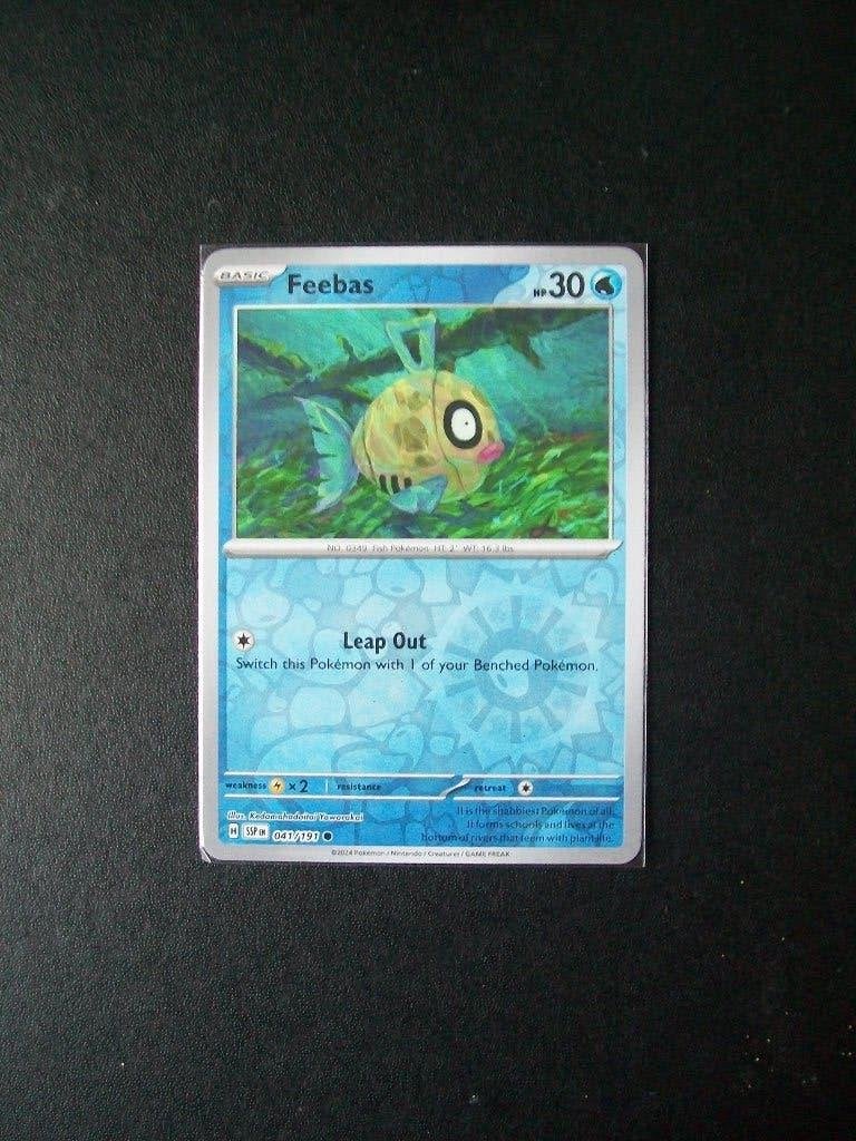3327. Nieuwe Pokemon Kaart holofoil FEEBAS HP 30 (041/191), Verzenden, Nieuw, Losse kaart, Foil