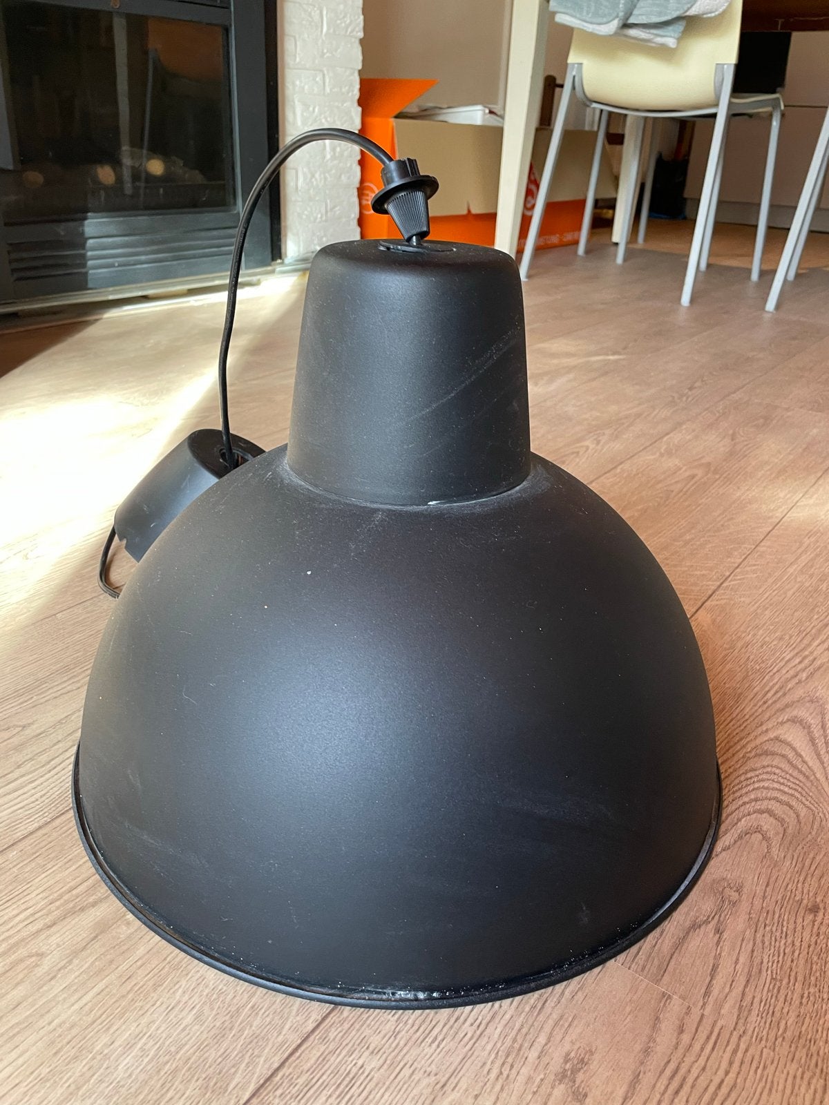 Verschillende hanglampen (zwart, koper, wit), Ophalen, Gebruikt, Metaal, E27 (groot)