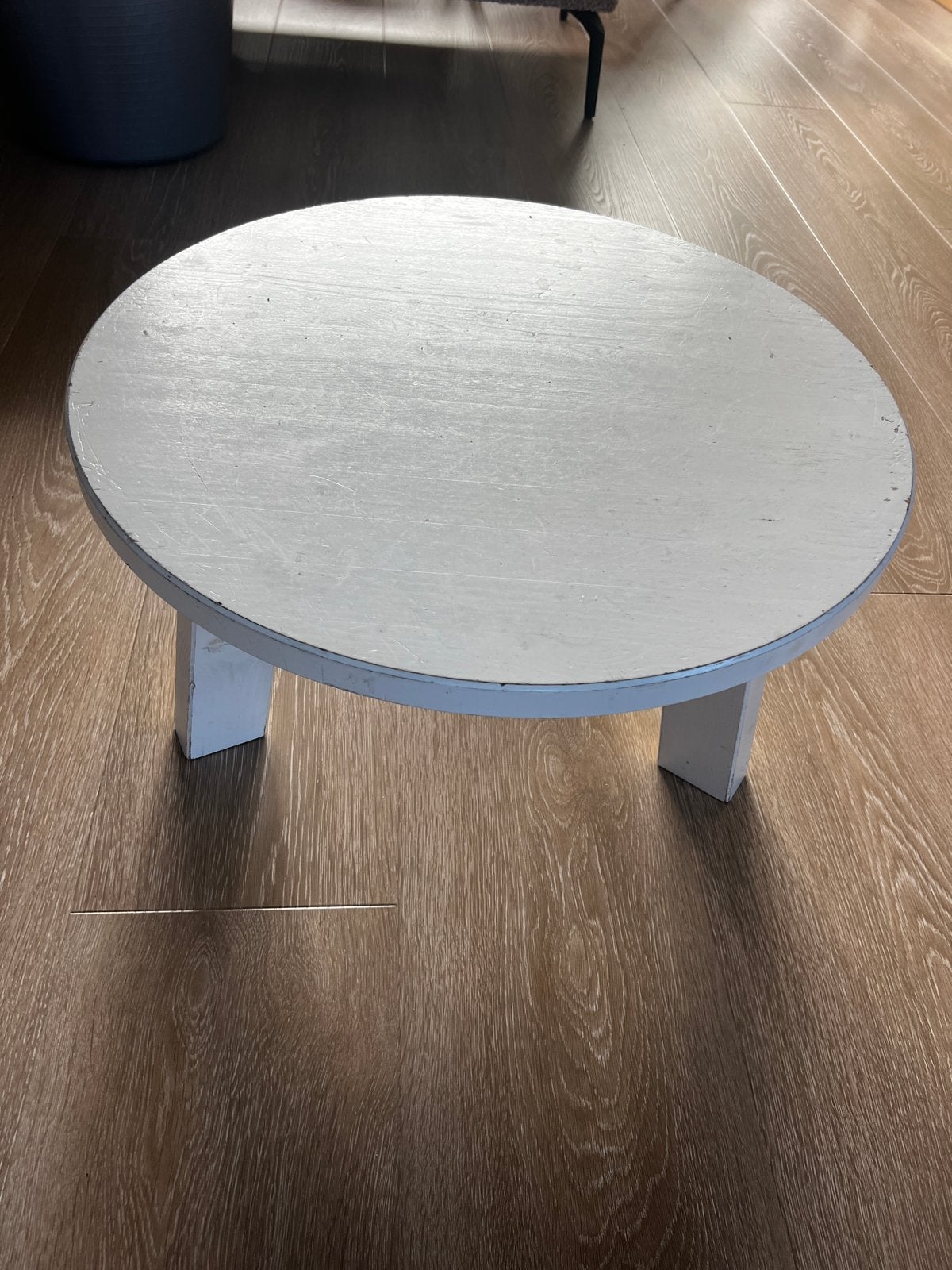 Rond bijzettafeltje - wit, gebruikt, Ophalen, Minder dan 45 cm, Gebruikt, Rond