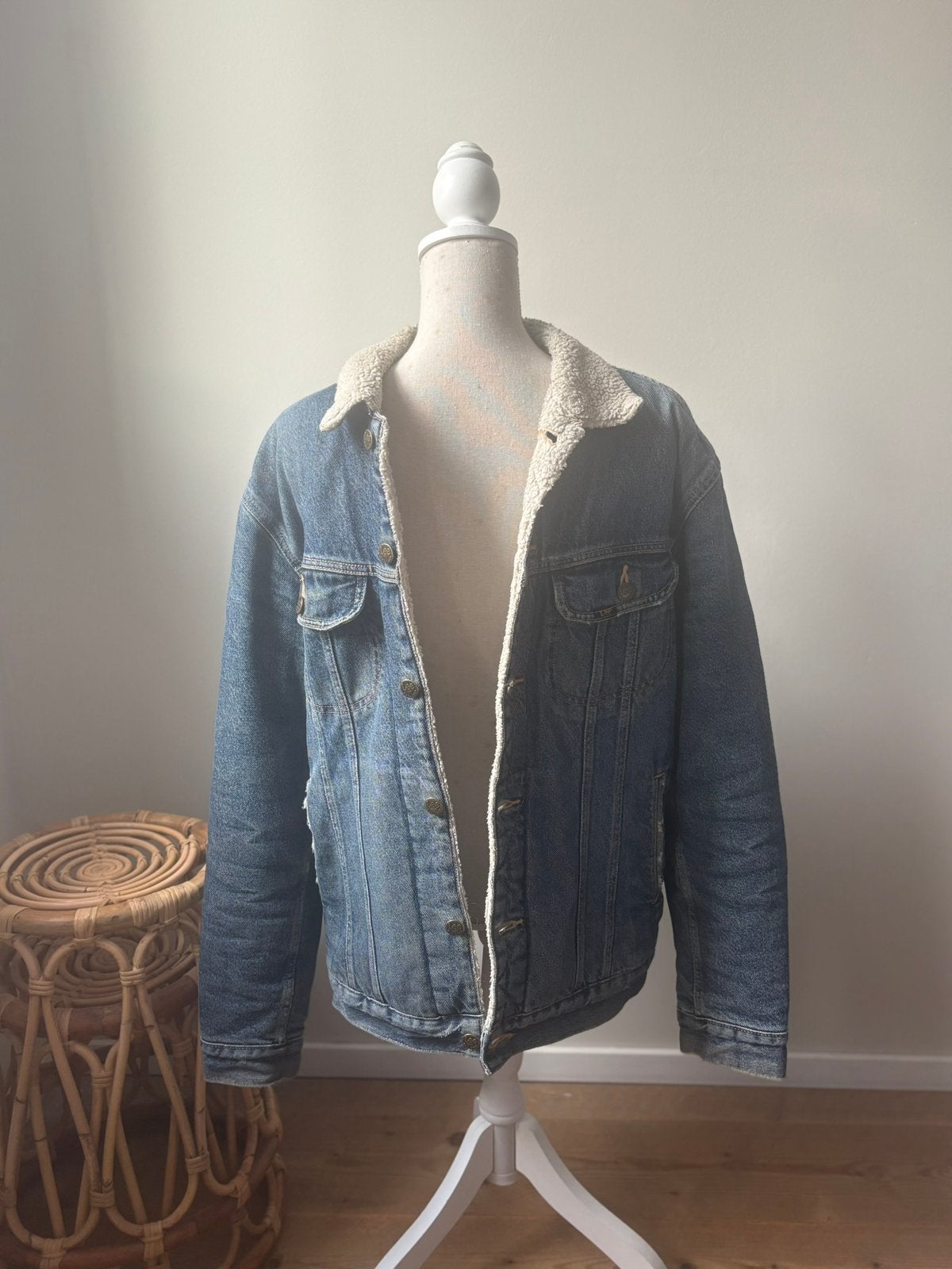 Lee sherpa rider jack, Ophalen of Verzenden, Zo goed als nieuw, Blauw