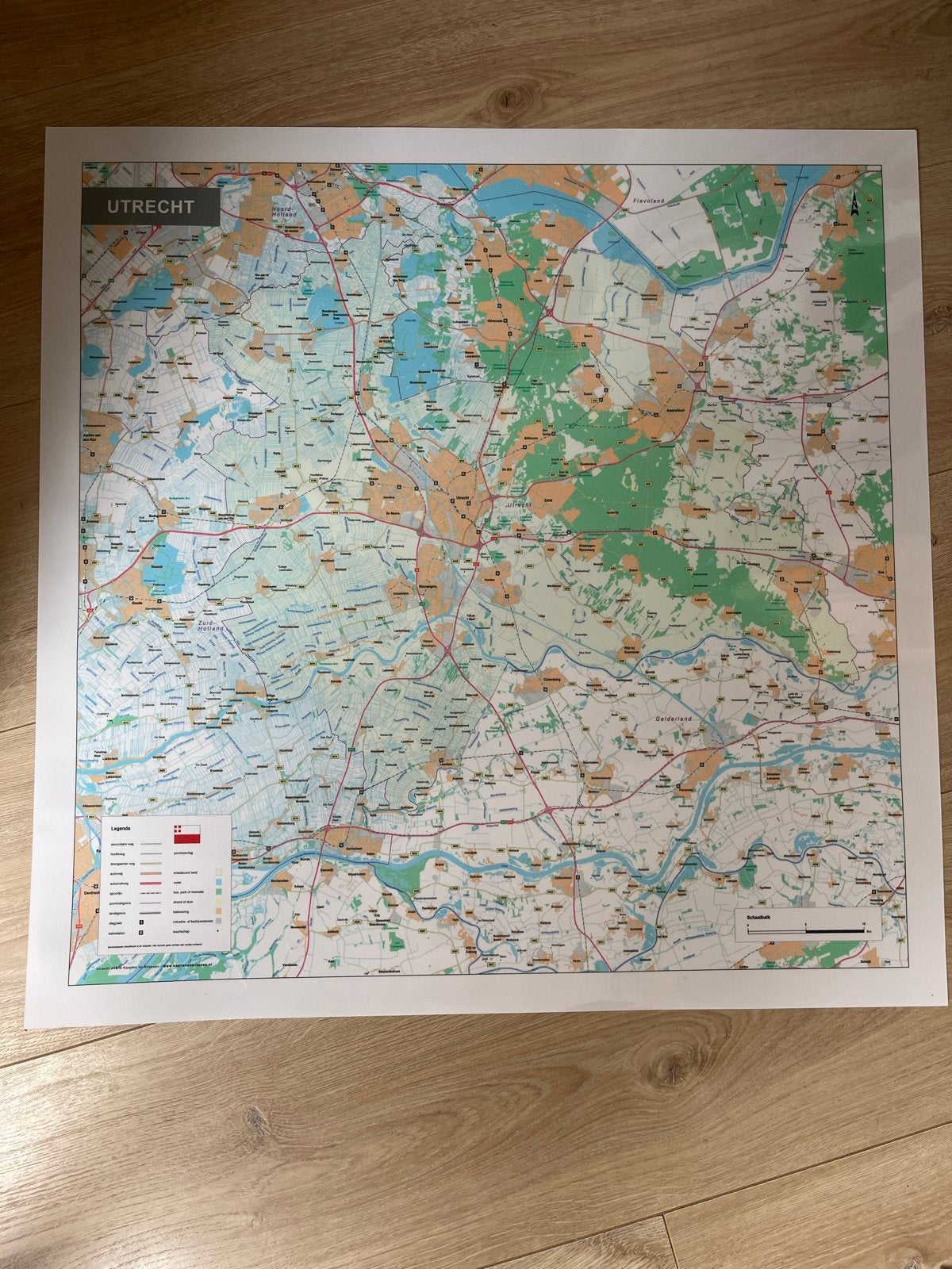 Gedetailleerde landkaart van Utrecht, Ophalen, 2000 tot heden, Nieuw, Landkaart