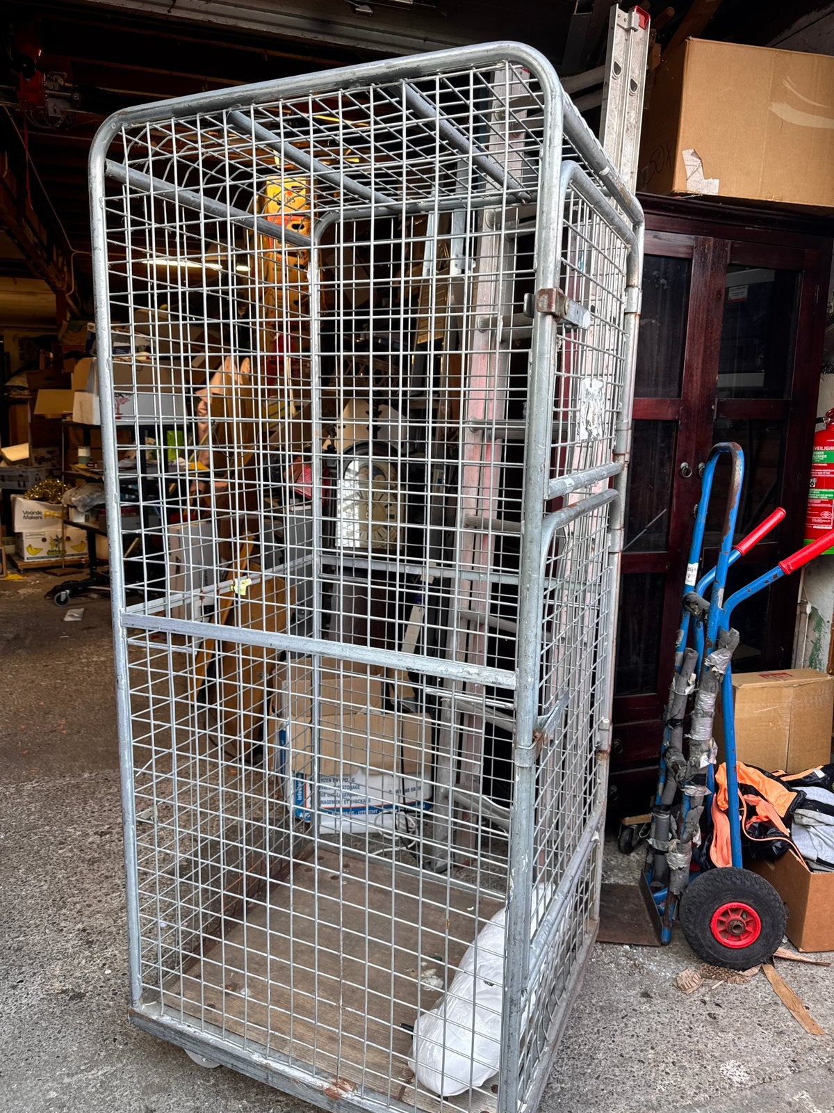 4x dichte rolcontainers, 100 liter of meer, Ophalen, Zo goed als nieuw, Transportkar