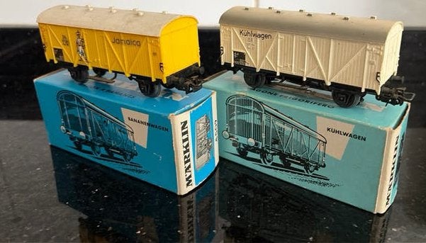 Märklin 4509 DB Jamaica Bananenwagen Märklin 4508 Kühlwagen, Hobby en Vrije tijd, Ophalen of Verzenden, Zo goed als nieuw, Wagon
