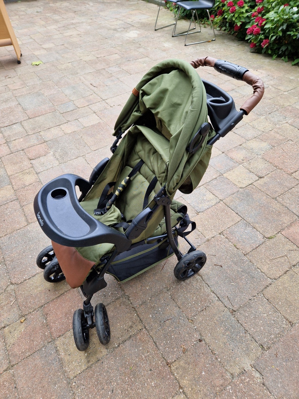 Lionelo kinderwagen buggy groen, Ophalen, Gebruikt, Overige merken