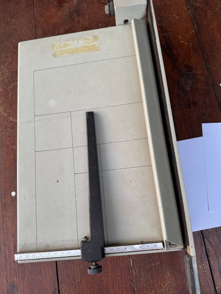 Snijmachine papier, Gebruikt, Overige typen, Overige merken, Ophalen