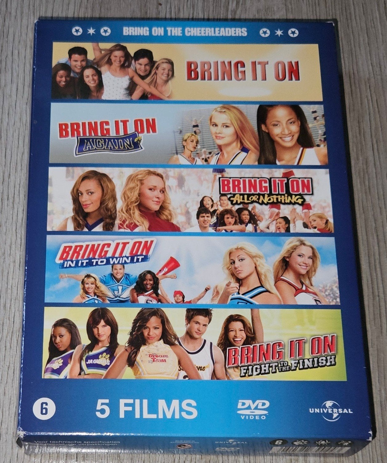 Bring It On - 5 Films DVD Boxset, Nederlands, Ophalen of Verzenden, Vanaf 6 jaar, Inclusief doosje