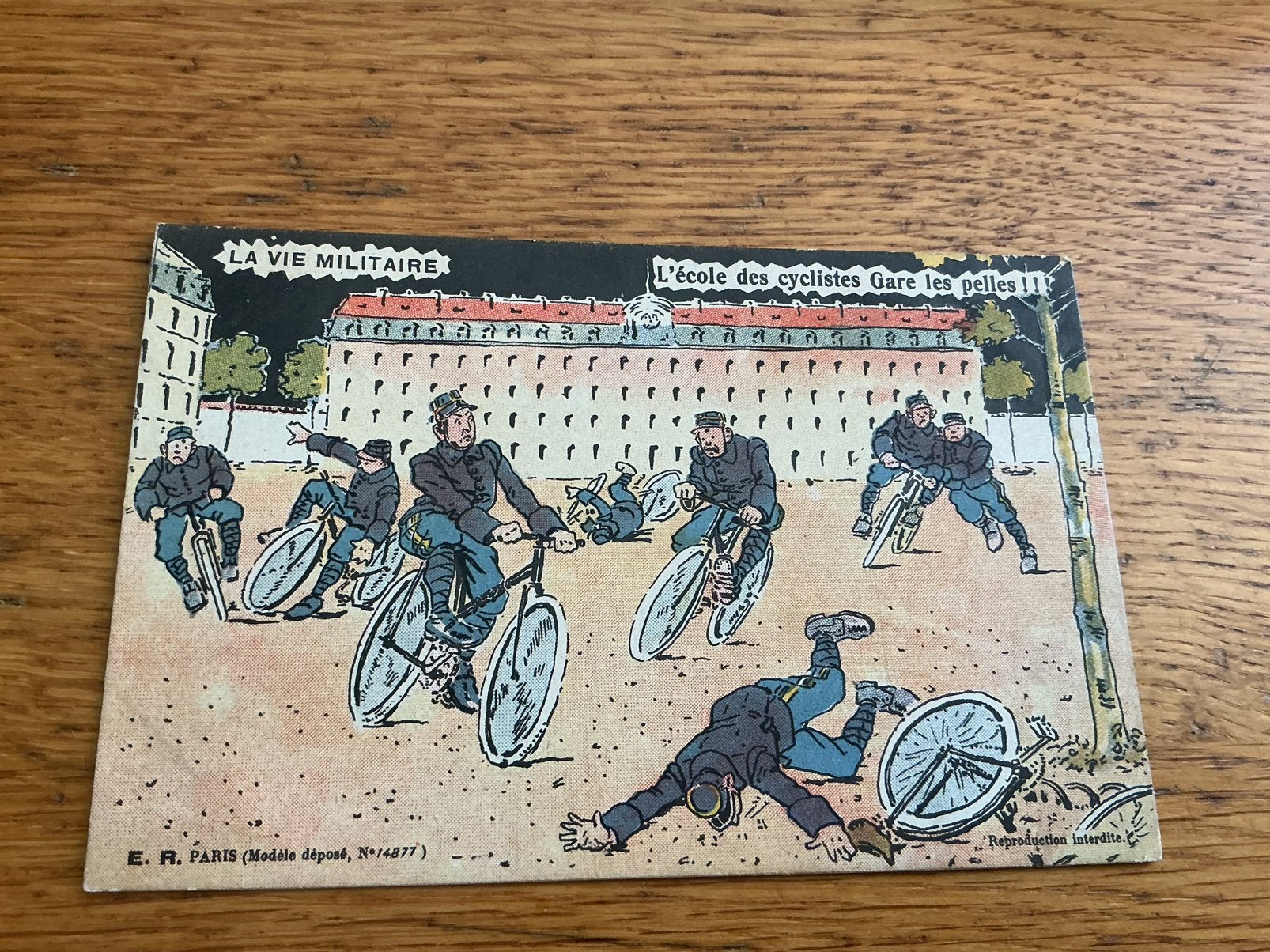 M104 militair Illustrator fiets, Verzamelen, Ansichtkaarten | Themakaarten, Ophalen of Verzenden, Voor 1920, Overige thema's