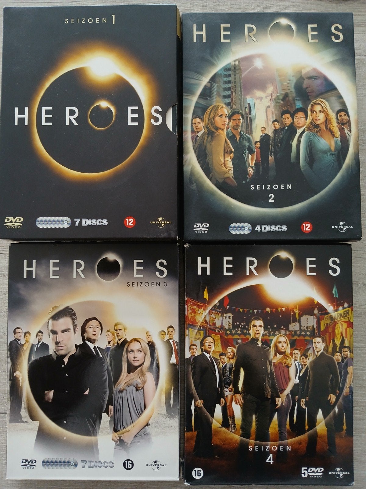 heroes  ( complete serie - seizoenen 1-2-3-4 ), Vanaf 12 jaar, Ophalen of Verzenden, Zo goed als nieuw