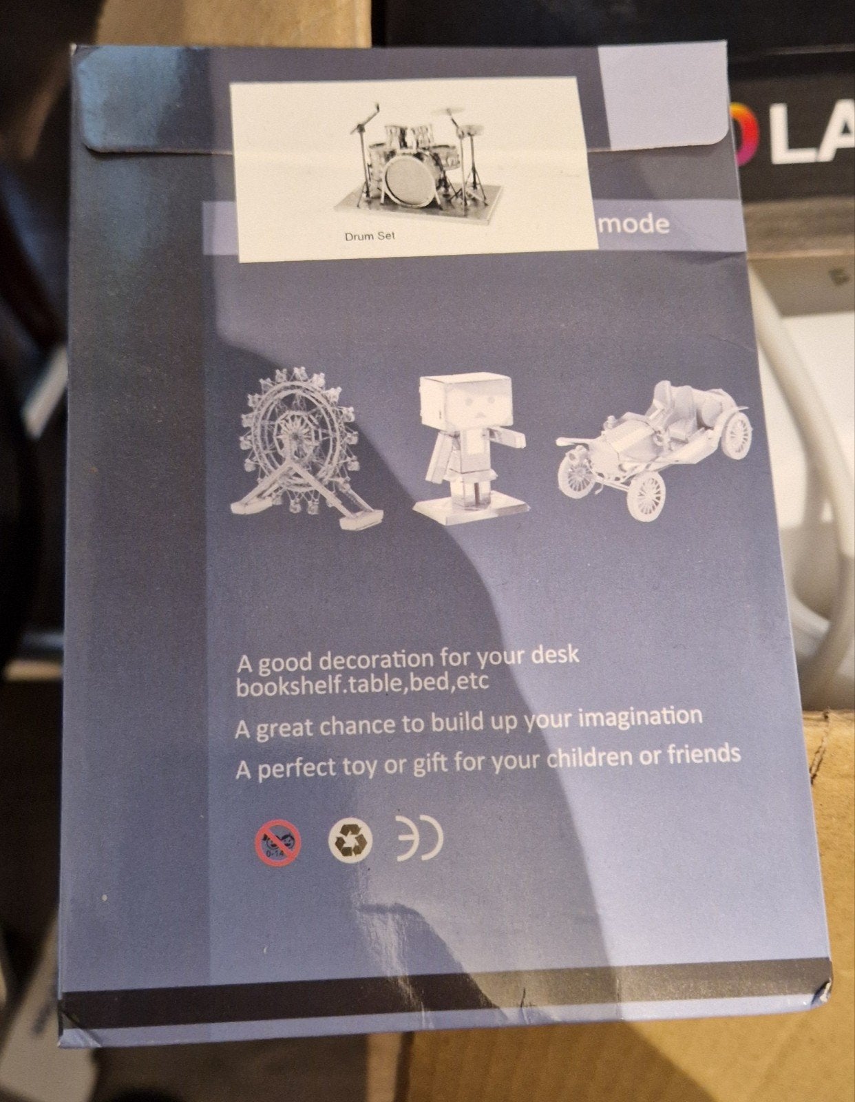 3D Metal Model Kit Drumstel - Bouw je eigen miniatuur, Overige merken, 1:50 of kleiner, Overige typen, Nieuw