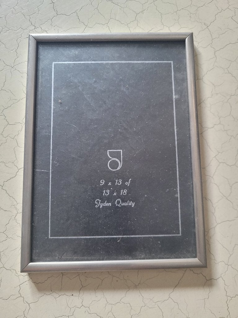 Vintage fotolijstje met ontspiegeld glas, Audio, Tv en Foto, Fotografie | Fotolijsten, Heikant 21 Kaatsheuvel, Gebruikt, Metaal