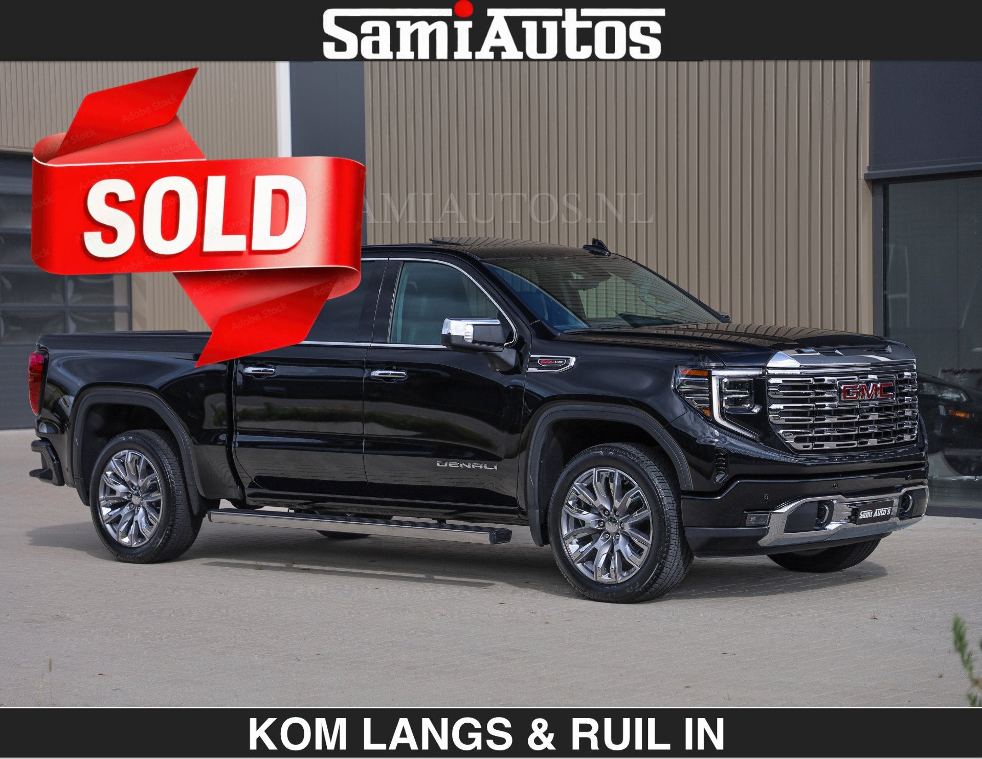 GMC Sierra DENALI | All-In Prijs | 6,2 V8 Full Option €799, Auto's, Automaat, Dealer onderhouden, Adaptive Cruise Control, Met garantie (alle)