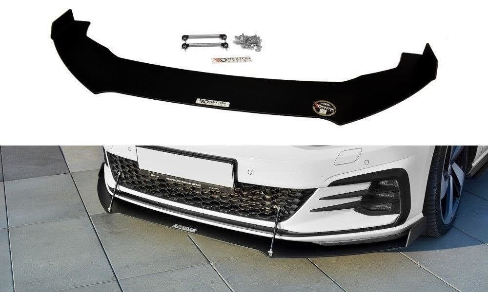 Race Voorlip skirt diffuser splitter - Golf 7.5 GTI 16-20, Ophalen of Verzenden