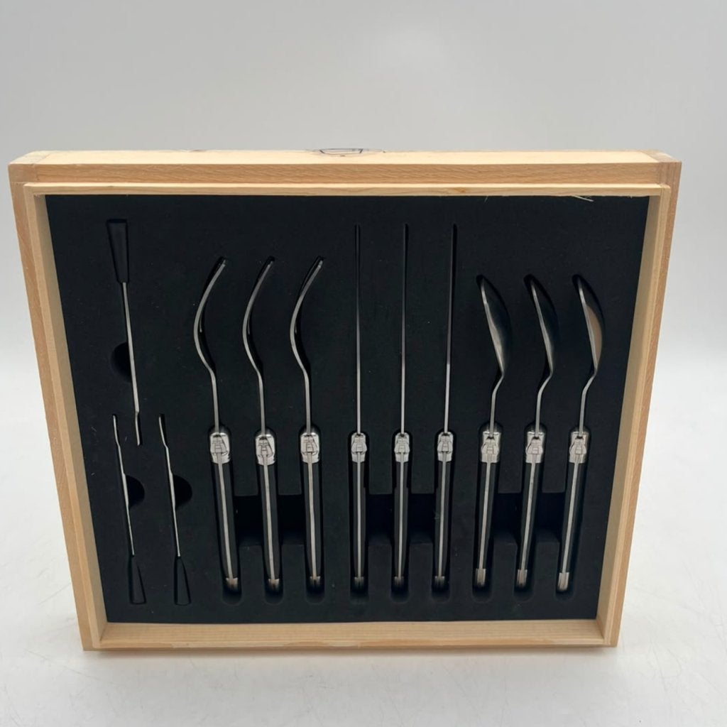 Laguiole Style de Vie bestekset steak mini 12 delig in kist, Flex Ltd., Zo goed als nieuw, https://flex.com/contact-us, Nobelstraat 10, 5807 GA Oostrum LB, Limburg, Nederland