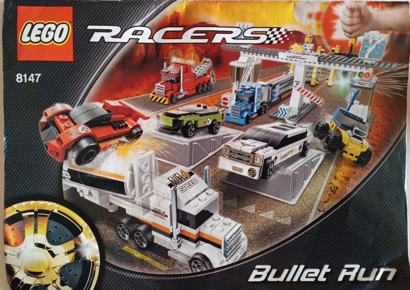 Lego Racers 8147 Bullet Run - Functioneel Compleet, Gebruikt, Lego, Ophalen of Verzenden, Racers