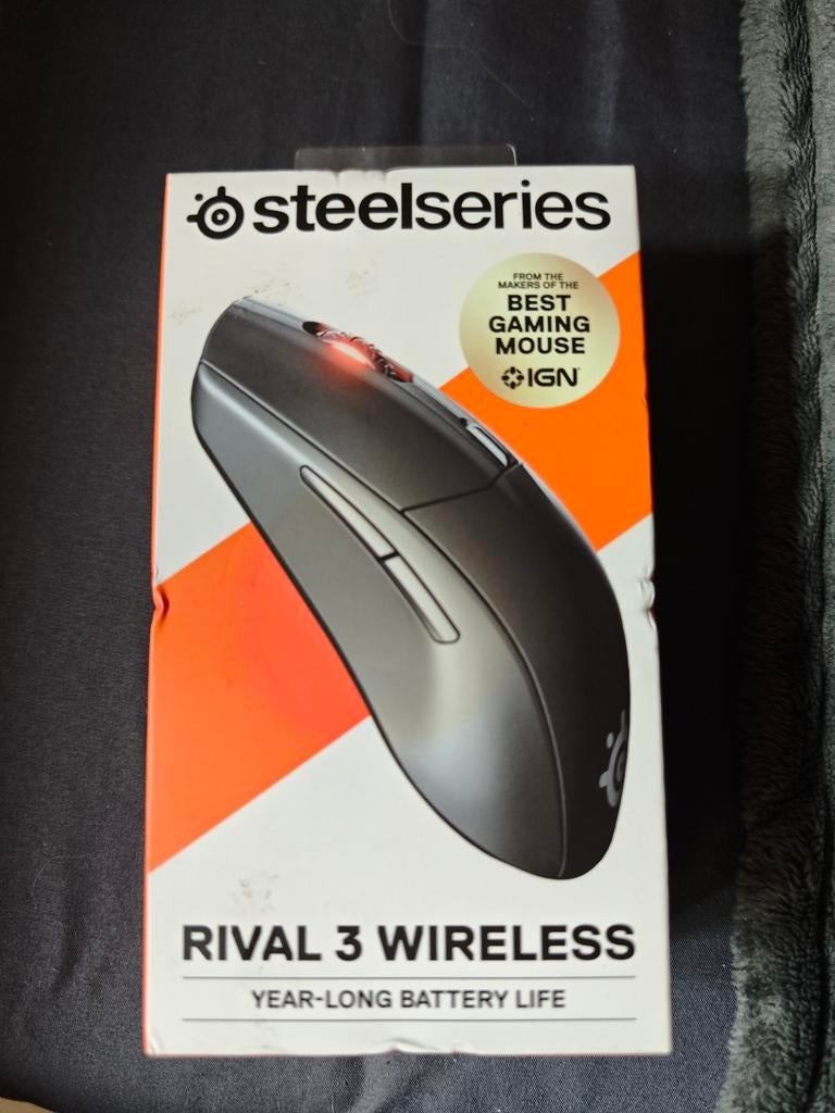 SteelSeries Rival 3 Wireless Gaming Muis Nieuw, Rechtshandig, Muis, Gaming muis, Nieuw