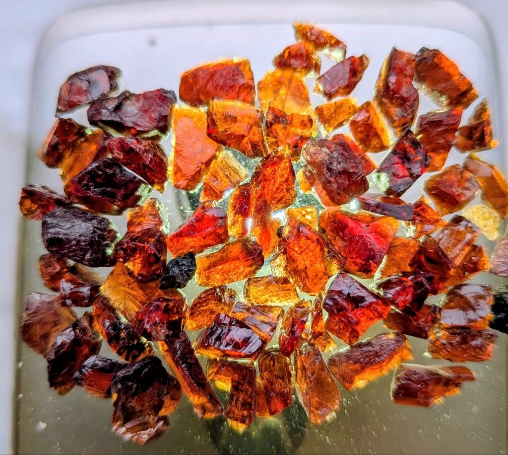 Rhodoliet Granaat Zambia, Verzenden, Mineraal