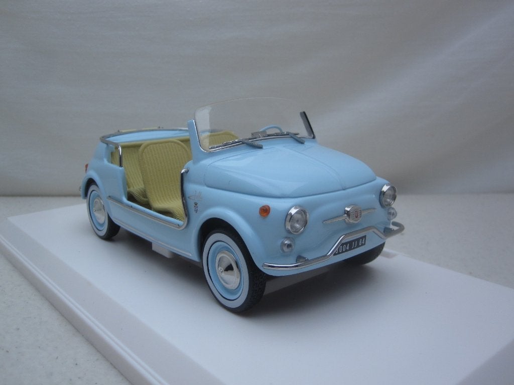 Fiat 500 Jolly 1965 lichtblauw 1:18 Norev, Ophalen of Verzenden, Nieuw, Auto, Norev