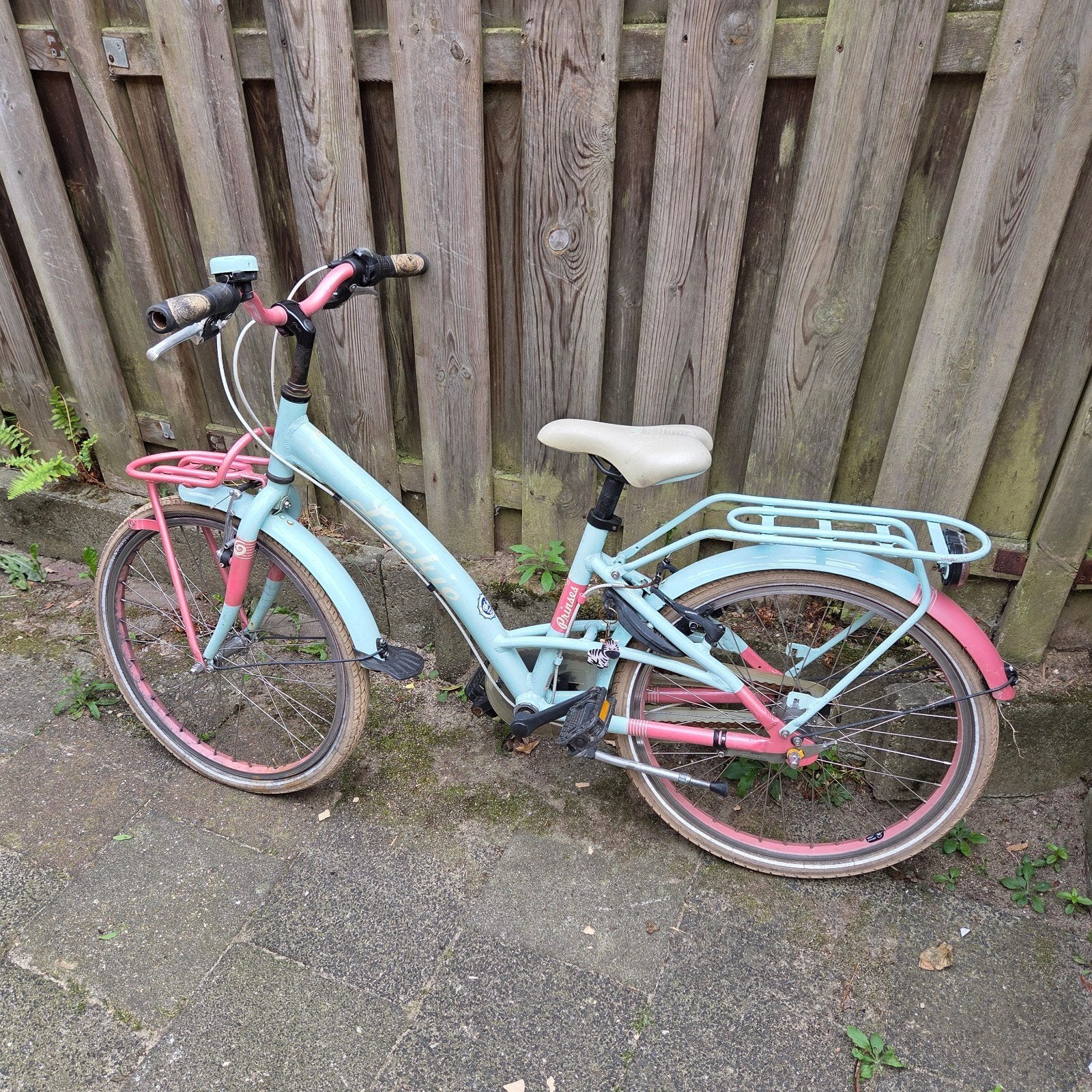 Loekie meisjesfiets 22 inch, Terugtraprem, 22 inch, Gebruikt, Loekie