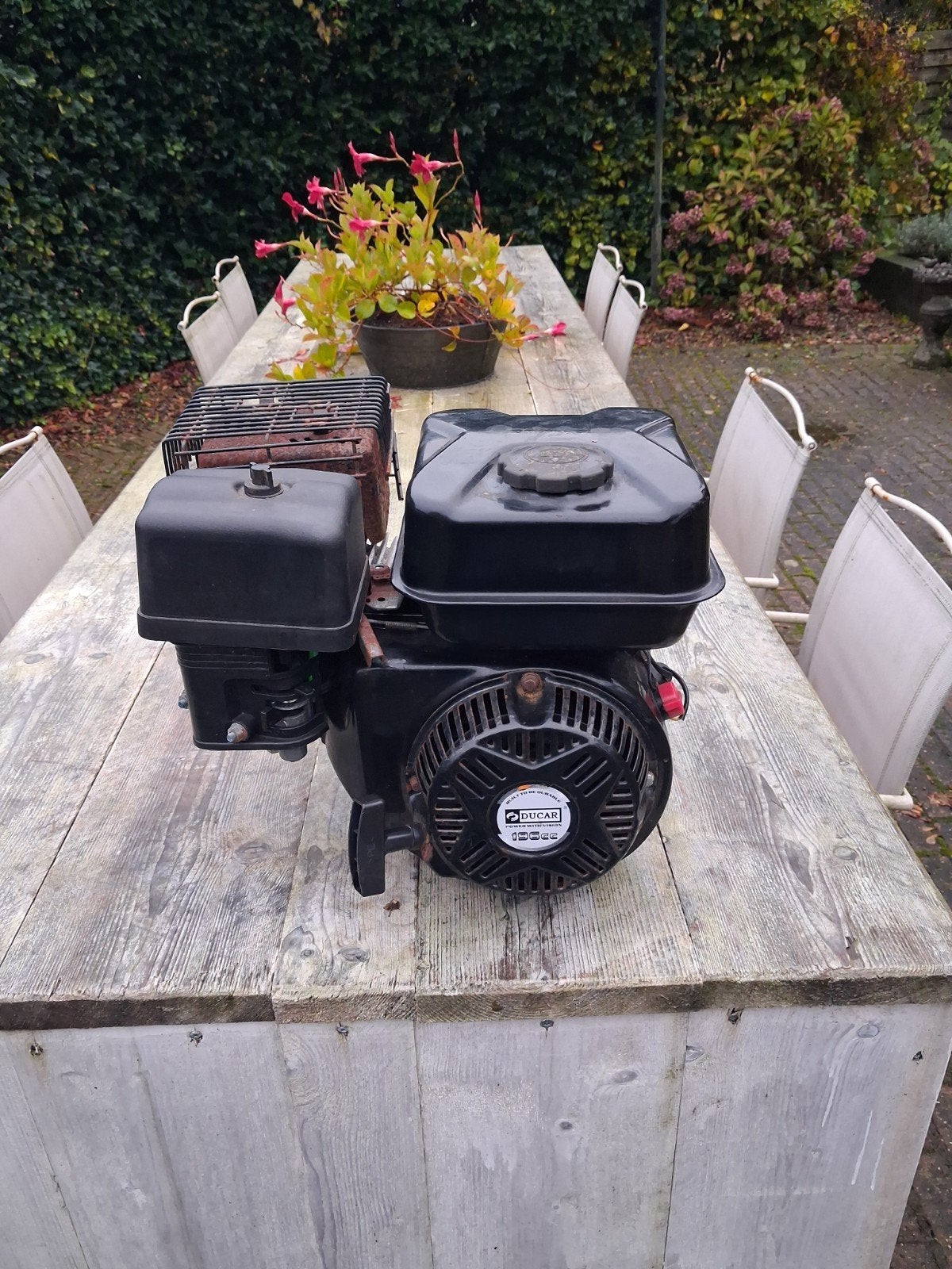 benzinemotor 199 cc lopend weggezet guad skelter tuinfrees, Ophalen of Verzenden, Benzinemotor