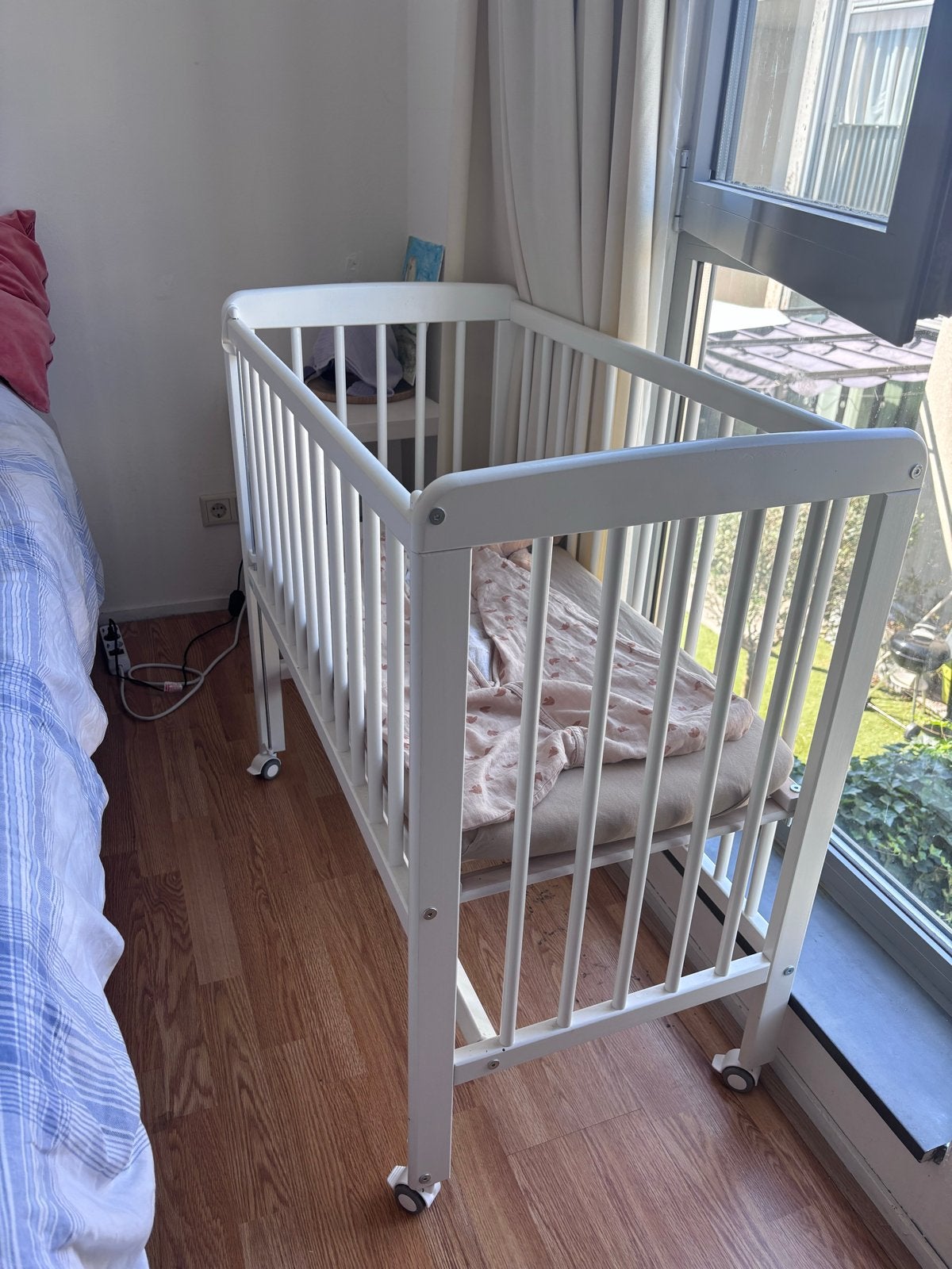 Fillikid Co-Sleeper / Wiegje - Wit, Ophalen, Zo goed als nieuw, Wieg