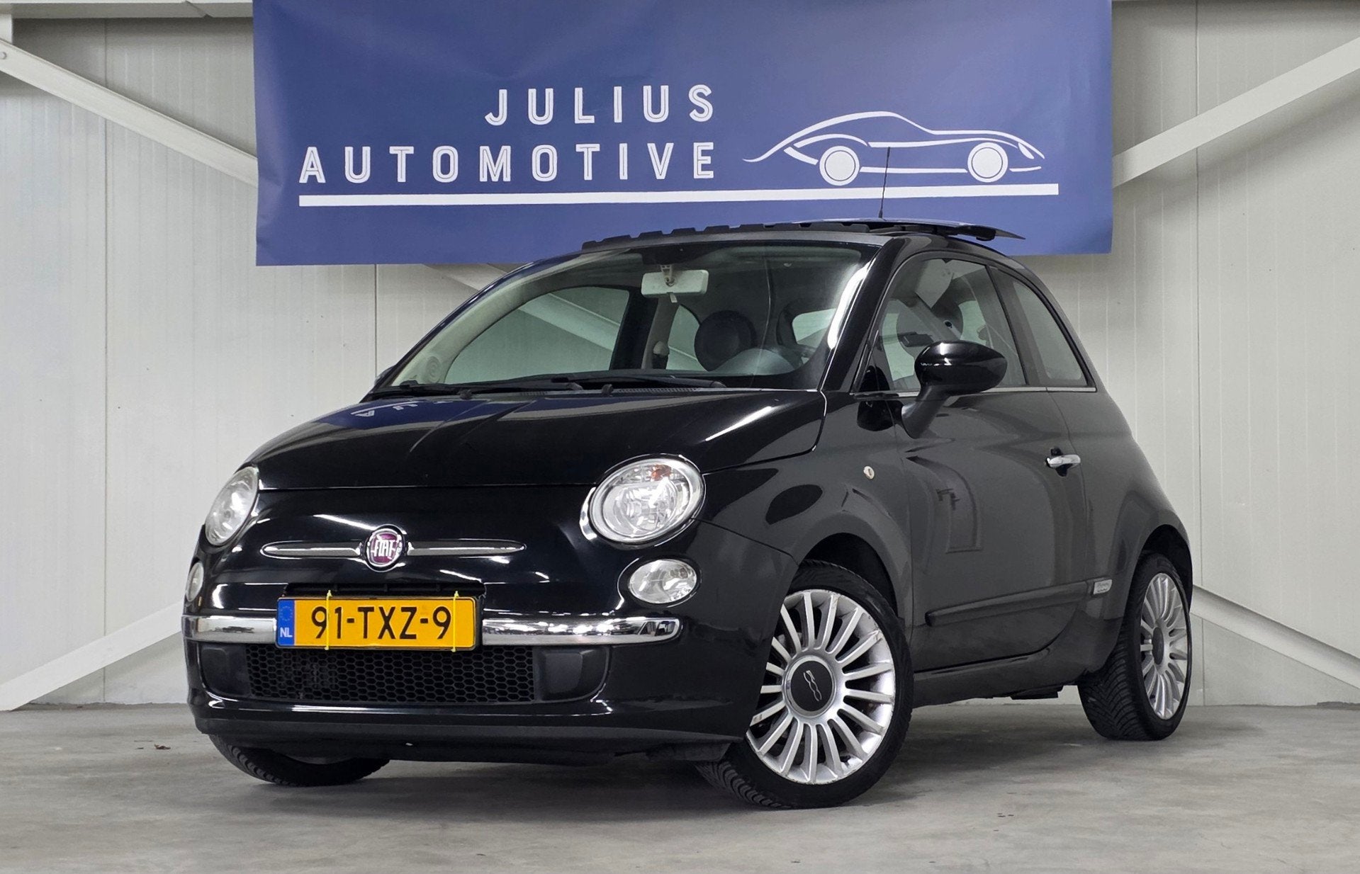 Fiat 500 0.9 TwinAir Lounge Schuif/Opendak Airco Nieuwe APK, Auto's, Voorwielaandrijving, Euro 5, Gebruikt, 31 €/maand