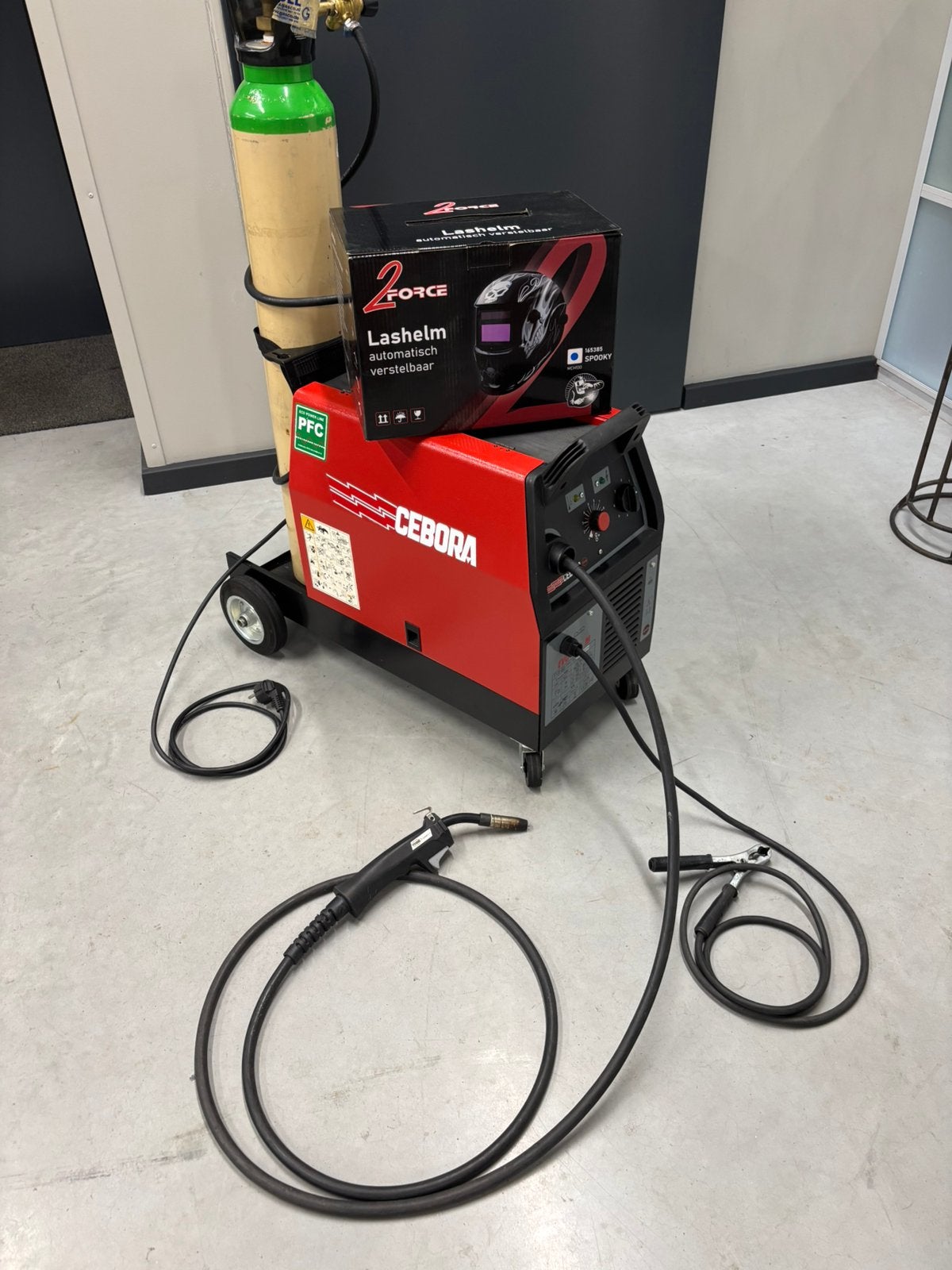 DEMO CEBORA EVO160 M LAATSTE MODEL COMPLETE SET., Ophalen of Verzenden, Zo goed als nieuw, 150 tot 250 ampère, Co2