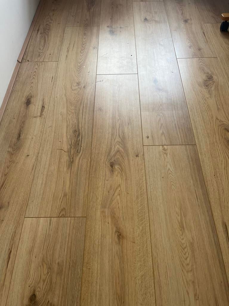 Laminaat eiken, Doe-het-zelf en Verbouw, Ophalen, 50 tot 150 cm, Zo goed als nieuw, 10 m² of meer