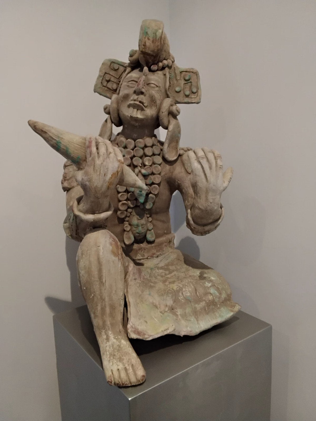 Maya Terracotta Beeld 60cm hoog. Uniek!, Ophalen, Zo goed als nieuw