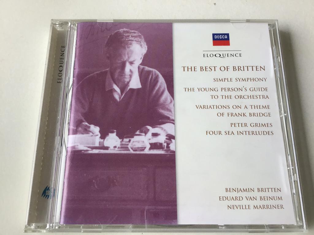 Benjamin Britten / Eduard van Beinum / Marriner, Ophalen of Verzenden, Romantiek, Zo goed als nieuw, Orkest of Ballet
