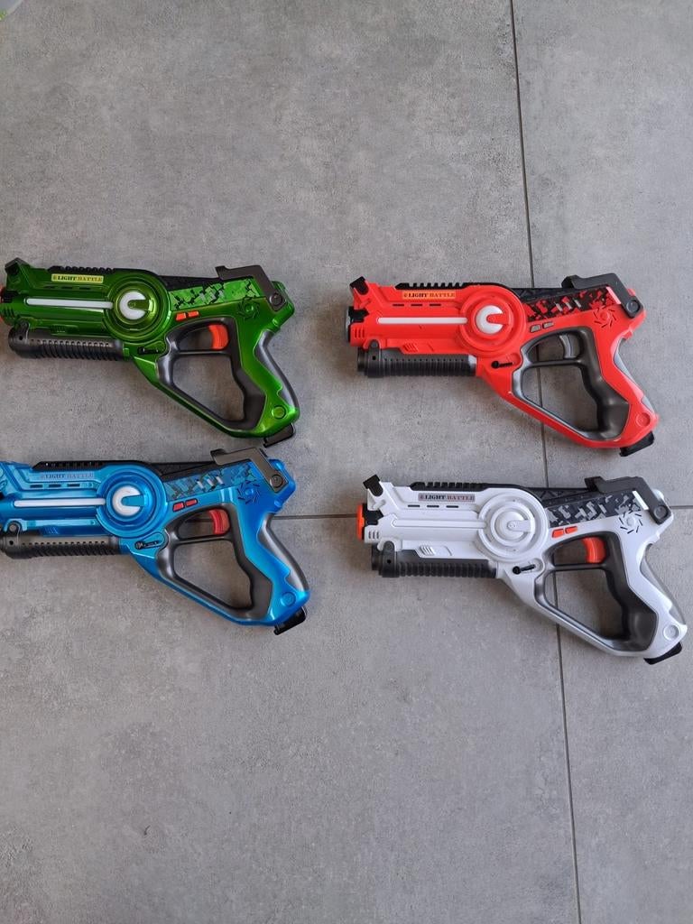 Lasergame set 4x compleet merk Light battle, Ophalen of Verzenden, Zo goed als nieuw