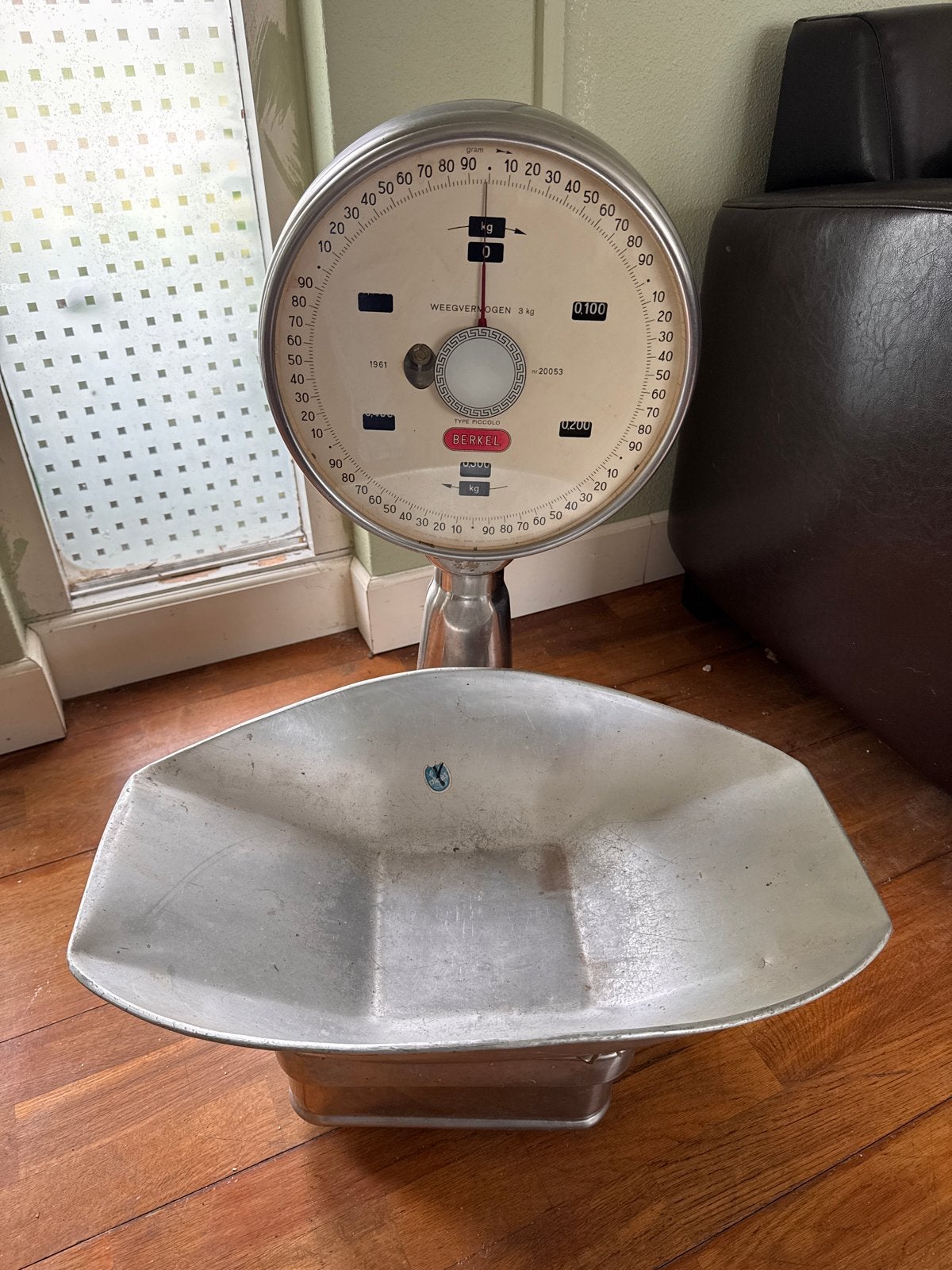 Vintage Berkel Weegschaal - Groenteboer Model 1961, Ophalen of Verzenden, Gebruikt, Overige typen, Minder dan 50 kg