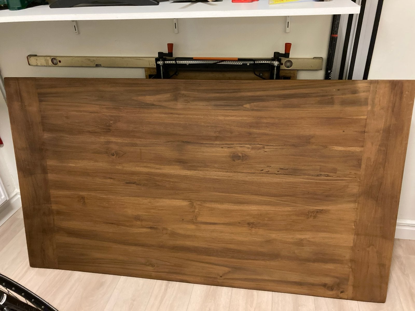 Houten eettafel, Huis en Inrichting, Tafels | Eettafels, Zo goed als nieuw, Vijf personen of meer, 150 tot 200 cm, Rechthoekig