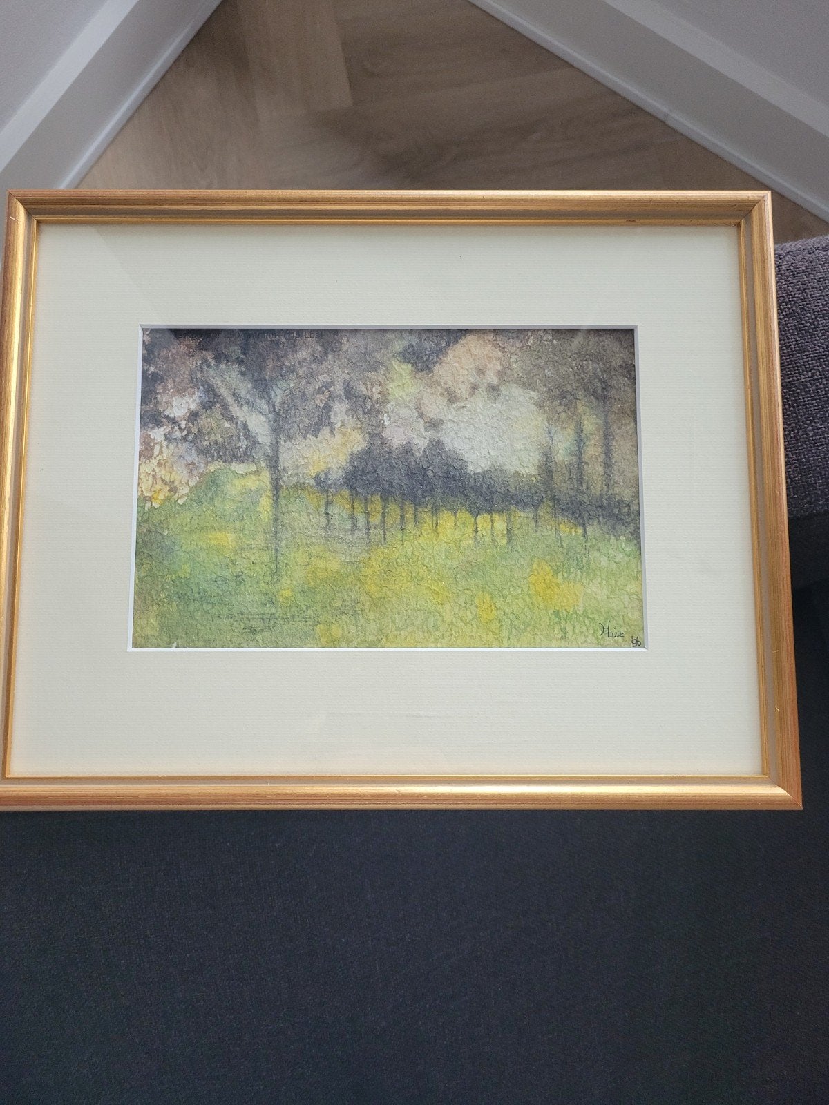 Sfeervol Landschap Aquarelen, Gesigneerd ., Ophalen of Verzenden