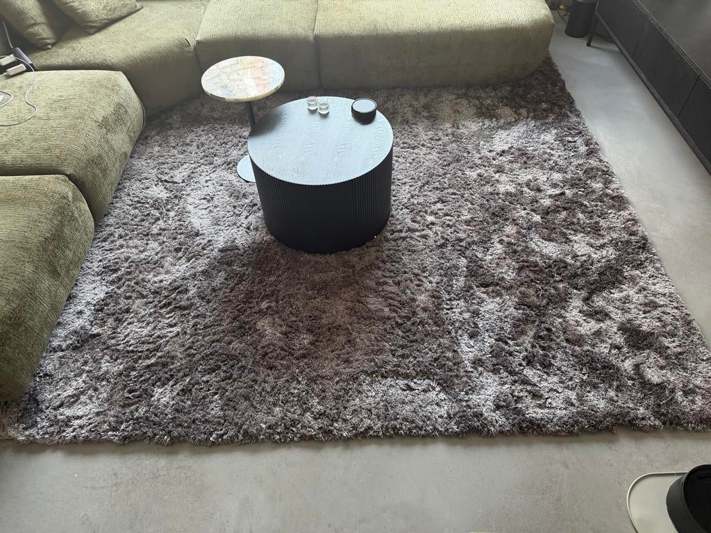 Mart Visser vloerkleed 340/300 Fall Grey hoogpolig, Ophalen, Gebruikt, Grijs, 200 cm of meer