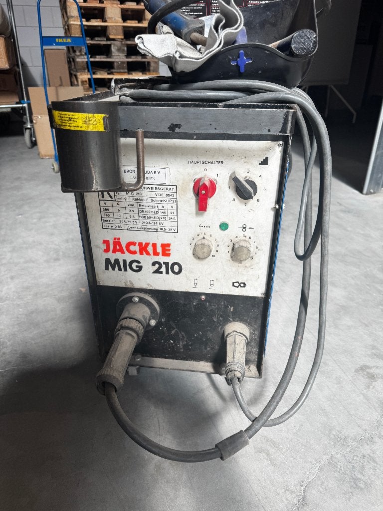 Mig/Mag lasapparaat Jackle Mig 210 380 volt - compleet, Doe-het-zelf en Verbouw, Gereedschap | Lasapparaten, Ophalen, Gebruikt