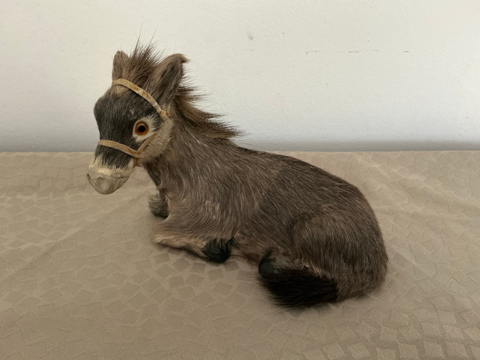 Klein ezeltje met echt haar, Ophalen of Verzenden