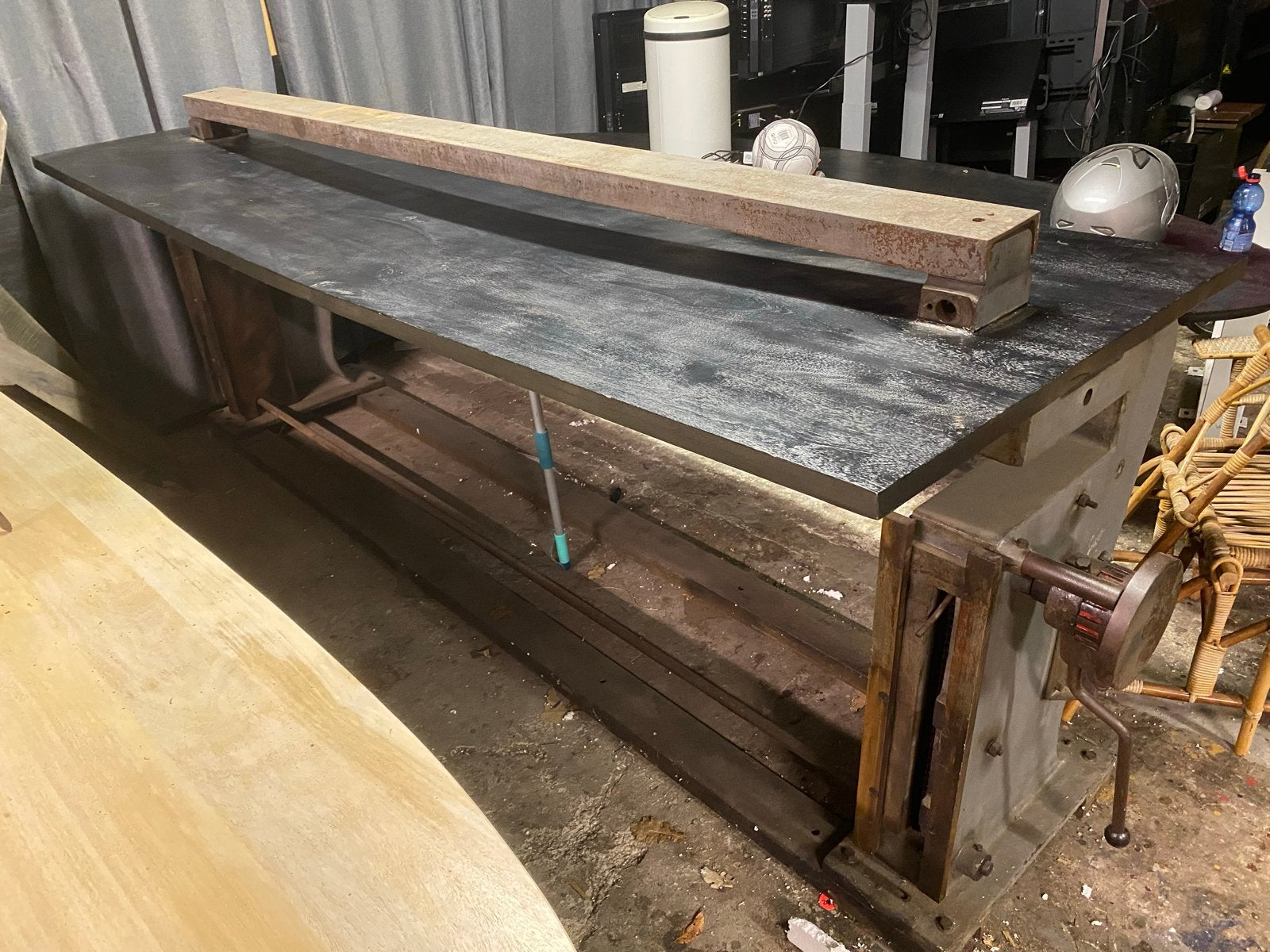 Robuuste Bartafel Statafel 300x100 - Industrieel Design, Huis en Inrichting, Tafels | Statafels, Gebruikt, Ophalen