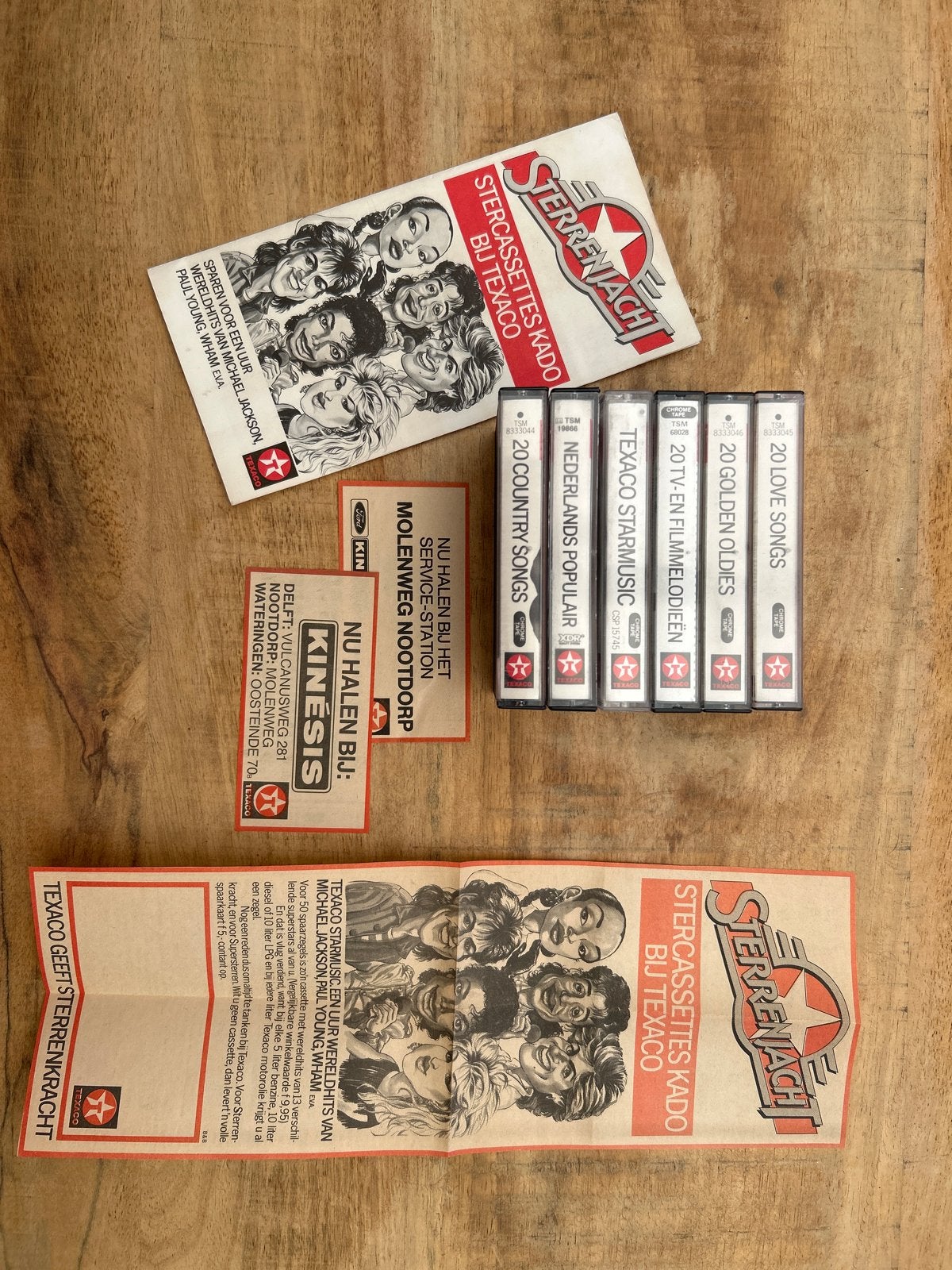 Texaco Sterrecassettes - 6 Cassettes, Cd's en Dvd's, Cassettebandjes, 2 t/m 25 bandjes, Ophalen of Verzenden, Zo goed als nieuw