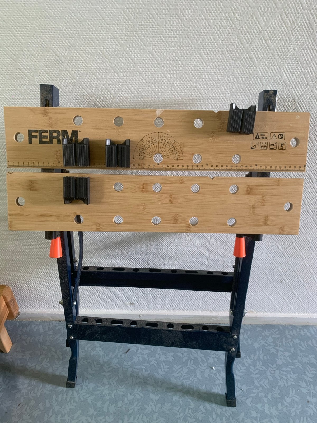Ferm Workmate Werkbank,Inklapbaar en Veelzijdig, Ophalen, Gebruikt, 70 tot 120 cm, Bankschroef