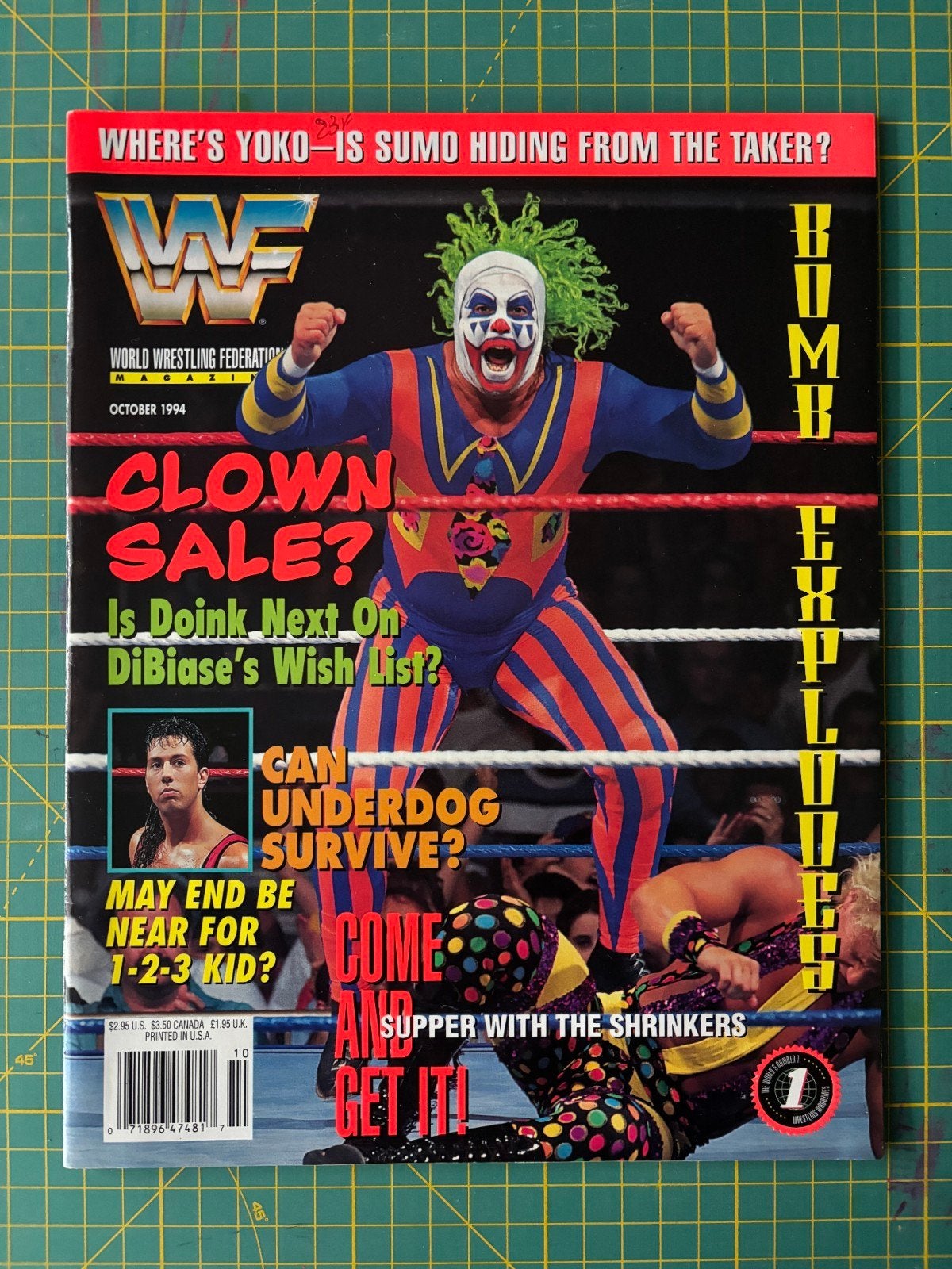 WWF World Wrestling Federation Magazine Oktober 1994, Ophalen of Verzenden, Gelezen, Overige typen