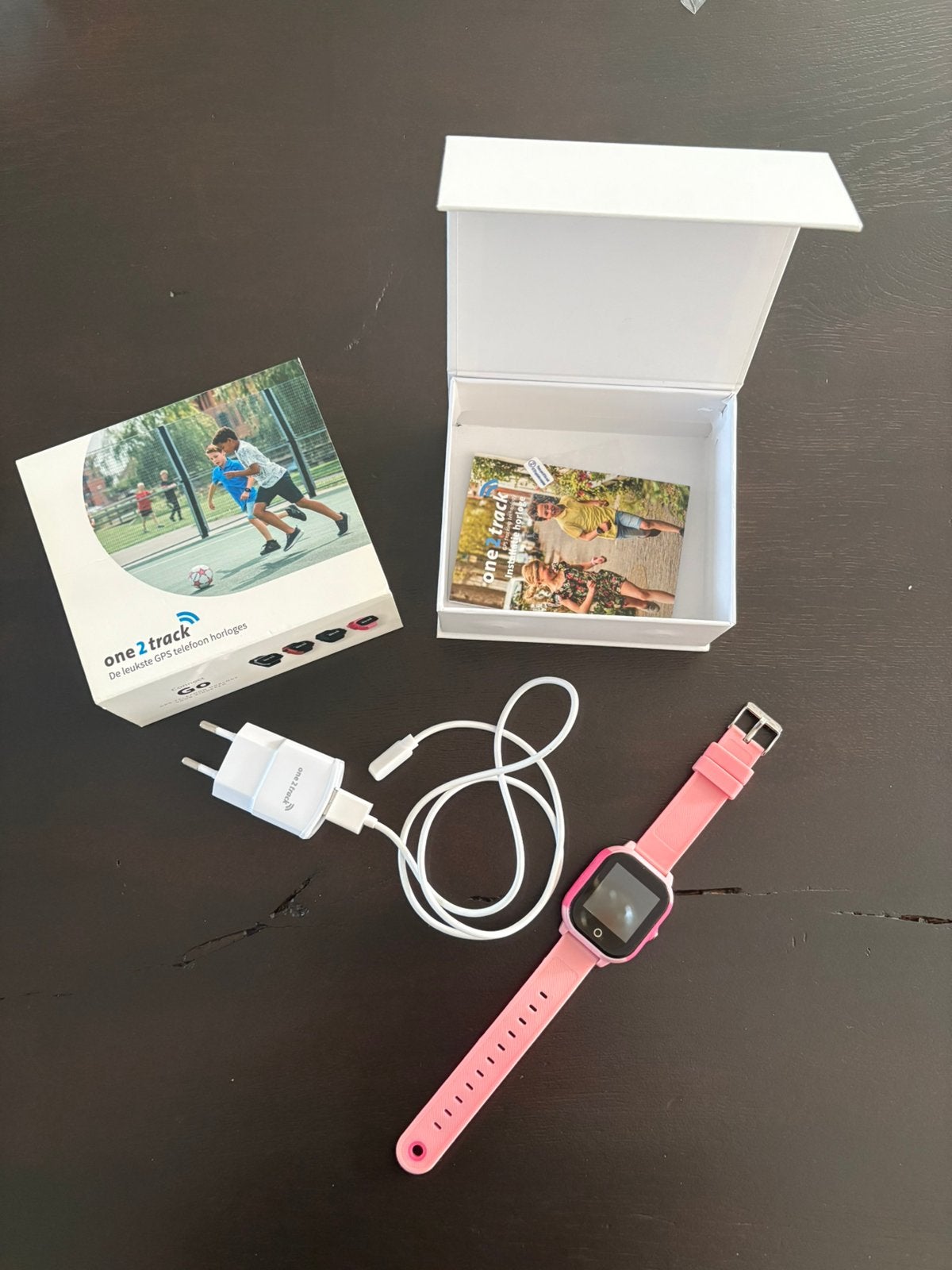Gps horloge one2track zo goed als nieuw!, Ophalen, Zo goed als nieuw, Roze, Meisje