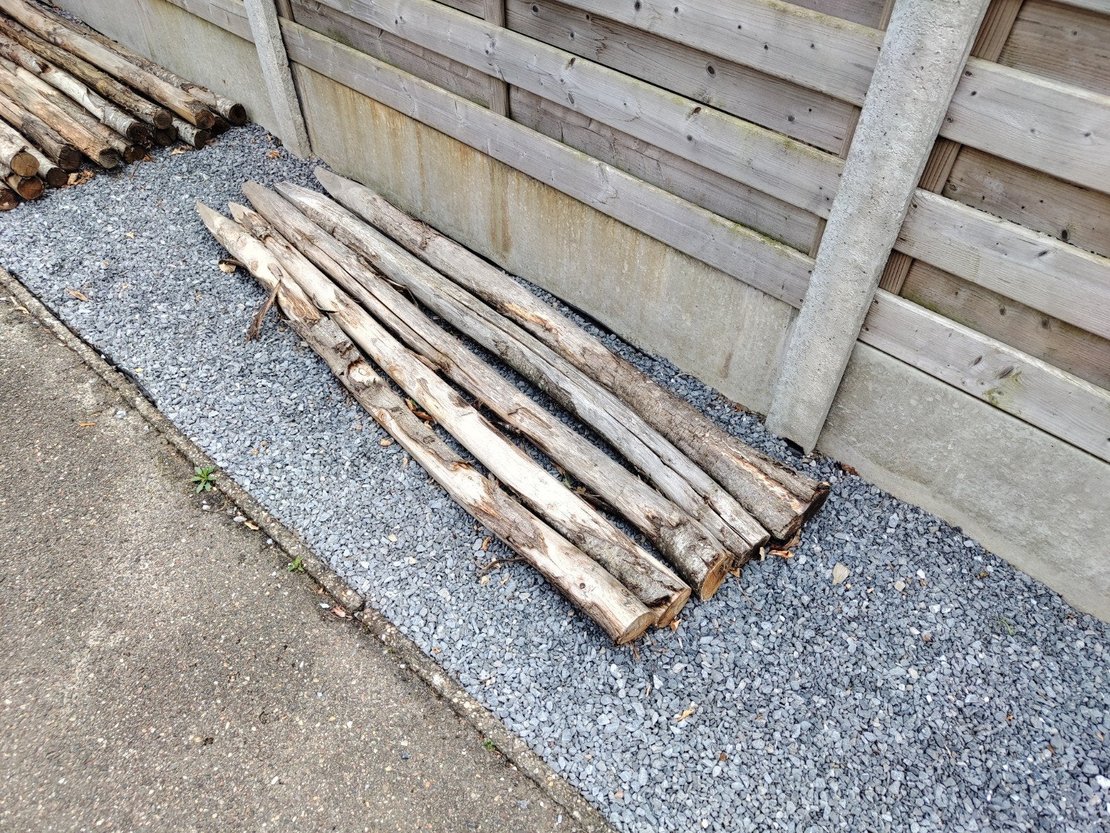 kastanje palen 180cm, Tuin en Terras, Palen, Balken en Planken, Ophalen, Palen, Zo goed als nieuw, Hardhout